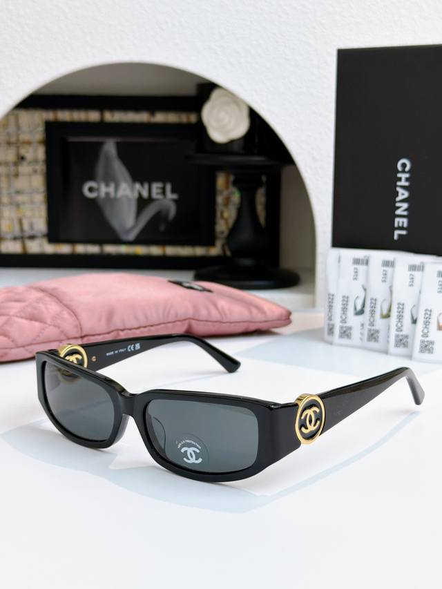 Y2K Sunglasses Classic Round Double C Chanel* Mod: 9522 Size: 56-18-137