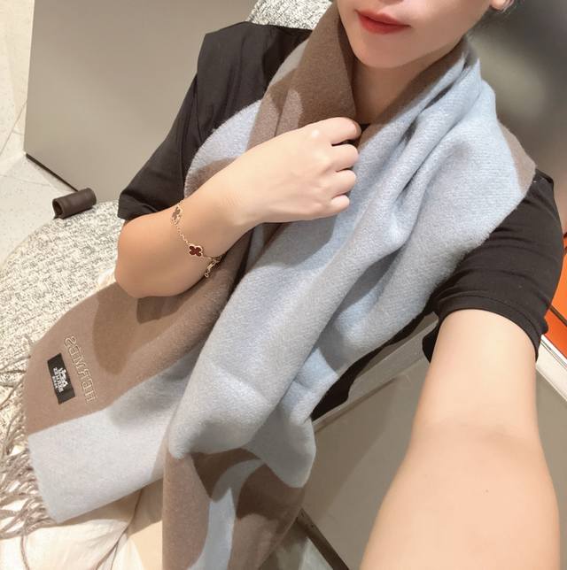 Hermes 2025 Paris Fashion Show Business Men's and Women's Double-Sided Cashmere