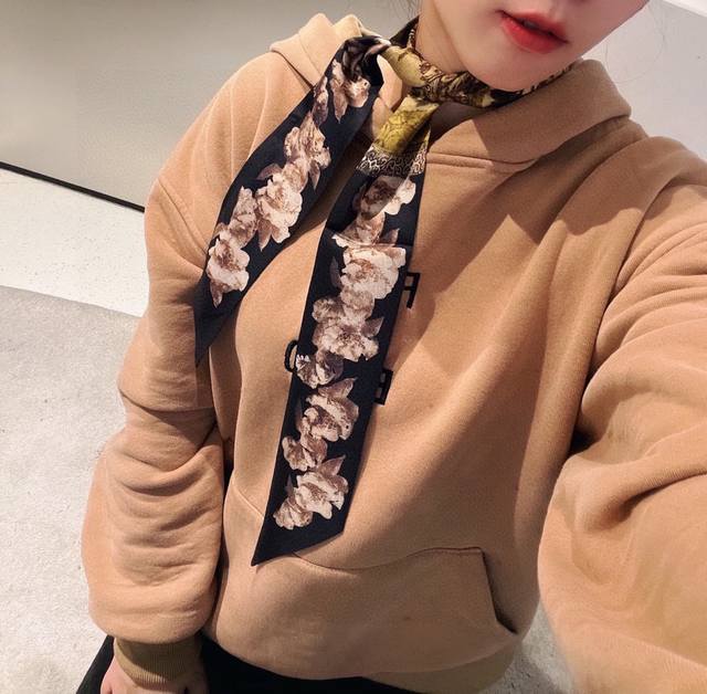 Latest boutique style! Dior hair tie with ribbon! Can be used as a small scarf,