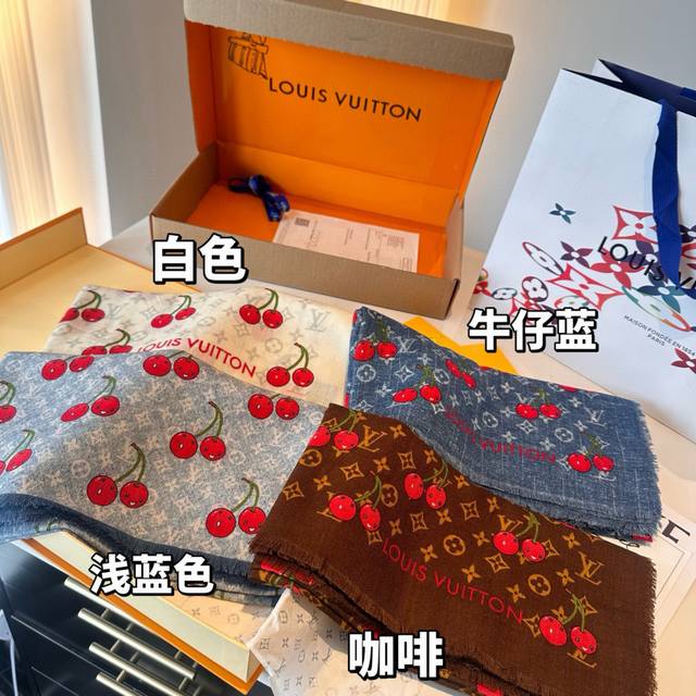 Louis Vuitton x Tm Monogram Cerise Handkerchief (LV x Takashi Murakami Reissue)
