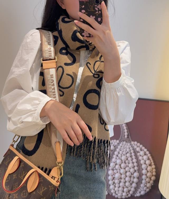 Loewe Graffiti Reversible Scarf, a stunning new Loewe scarf! Highly recommended!