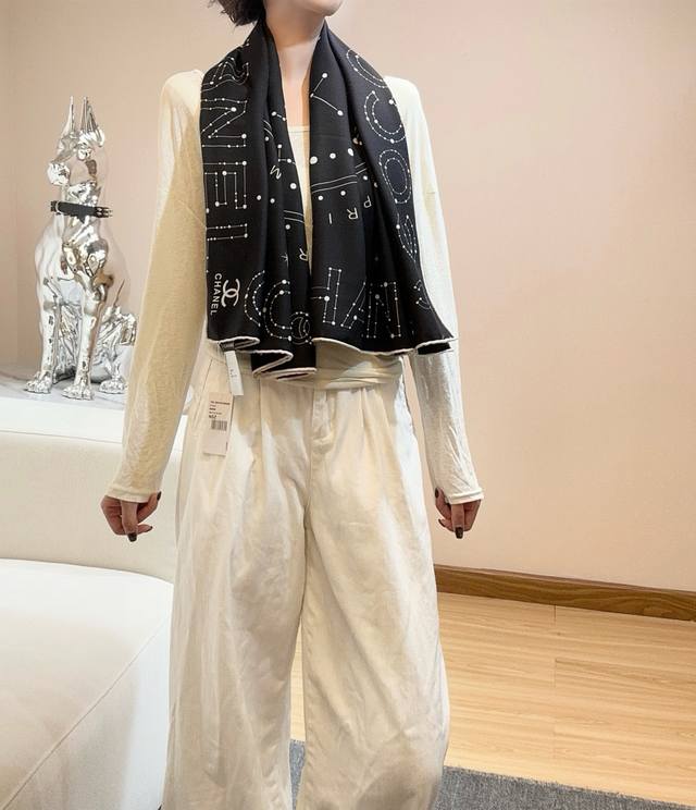 Chanel ~25 Fall/Winter New Arrivals~ Zodiac Collection 140 Double-Sided Silk and