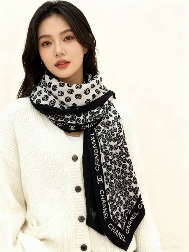 Chanel 25S Autumn/Winter New Arrival ~ 140 Top-Grade Silk and Wool Double-Sided