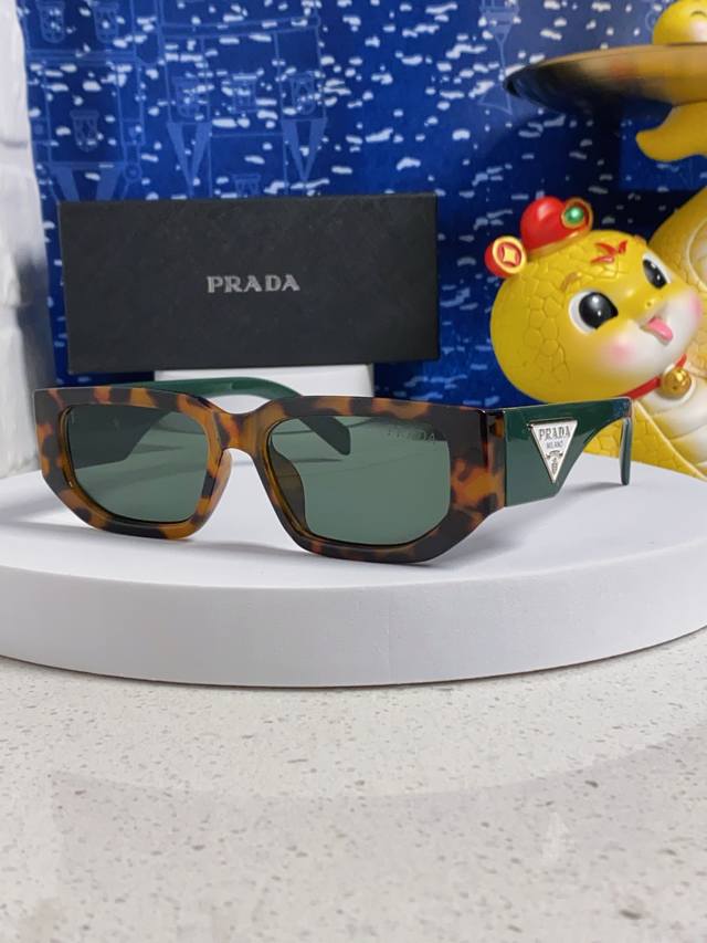 Prada 2025 Fashion Square Driving Sunglasses for Men and Women, Unisex (Ddd)