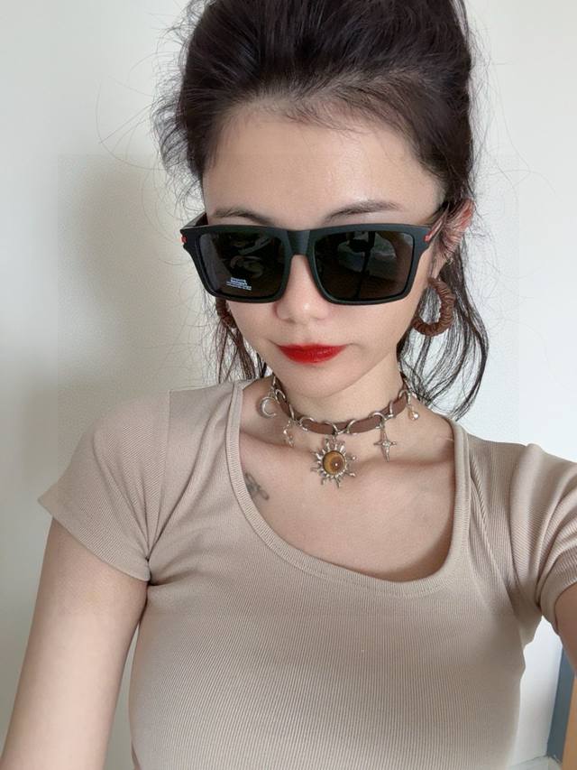 Prada square-frame sunglasses. Classic square frame design, flattering for all f