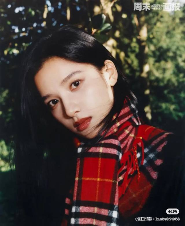 Checkered Tassel Scarf (Apricot Color) | Jin Jing's Style (Ddd): 155X30Cm (Ddd)