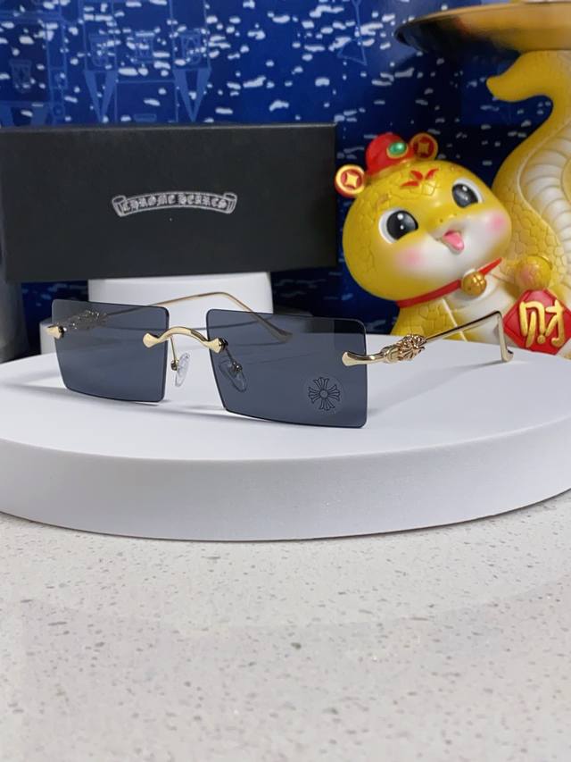 Chrome Hearts Croatia 2025 New Korean Style Fashion Frameless Cut-Edge Sunglasse