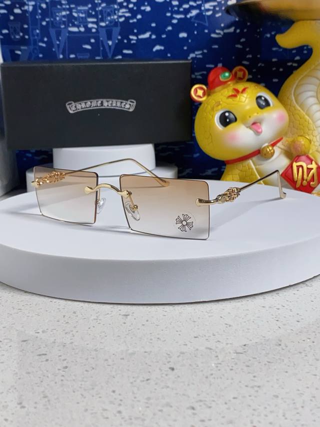 Chrome Hearts Croatia 2025 New Korean Style Fashion Frameless Cut-Edge Sunglasse