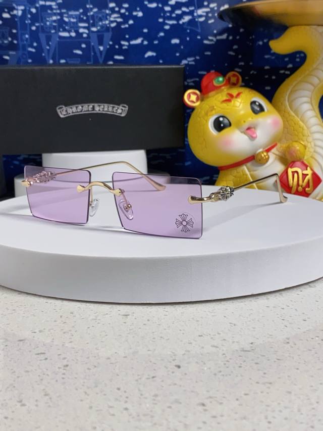 Chrome Hearts Croatia 2025 New Korean Style Fashion Frameless Cut-Edge Sunglasse