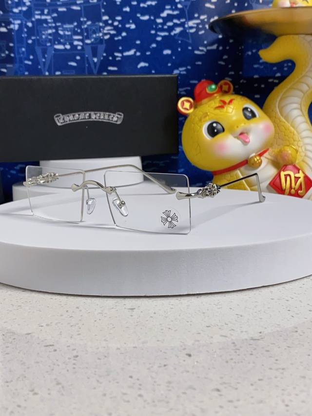 Chrome Hearts Croatia 2025 New Korean Style Fashion Frameless Cut-Edge Sunglasse