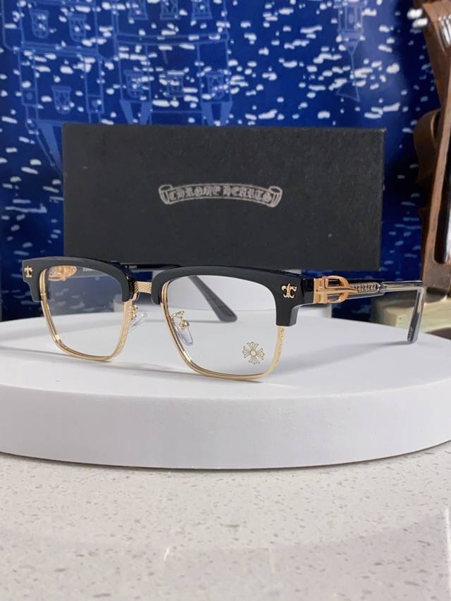 Chrome Hearts 2025 New Japanese Handmade High-End Eyebrow Line Frame Glasses Men