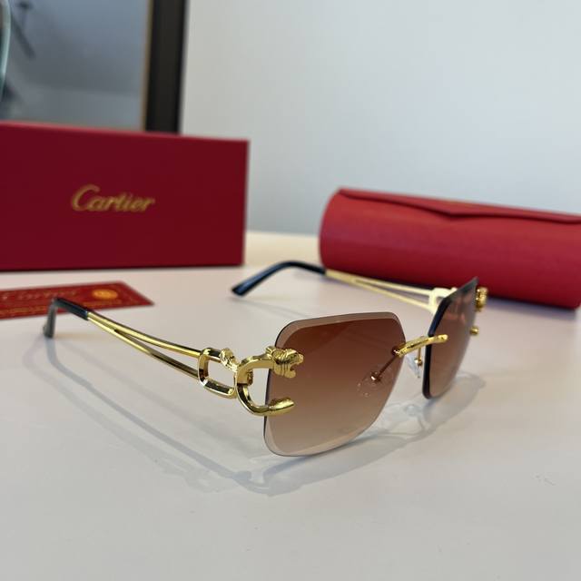 Cartie* Exquisite Cartie Sunglasses, made of metal, PC, with frameless, ultra-li