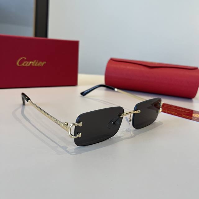 Cartie* Exquisite Cartie Sunglasses, made of metal, PC, with ten frameless, ultr