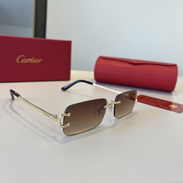 Cartie* Exquisite Cartie Sunglasses, made of metal, PC, with frameless, ultra-li