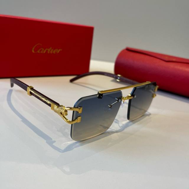Cartie* Exquisite Cartie Sunglasses, made of metal, PC, with ten frameless, ultr