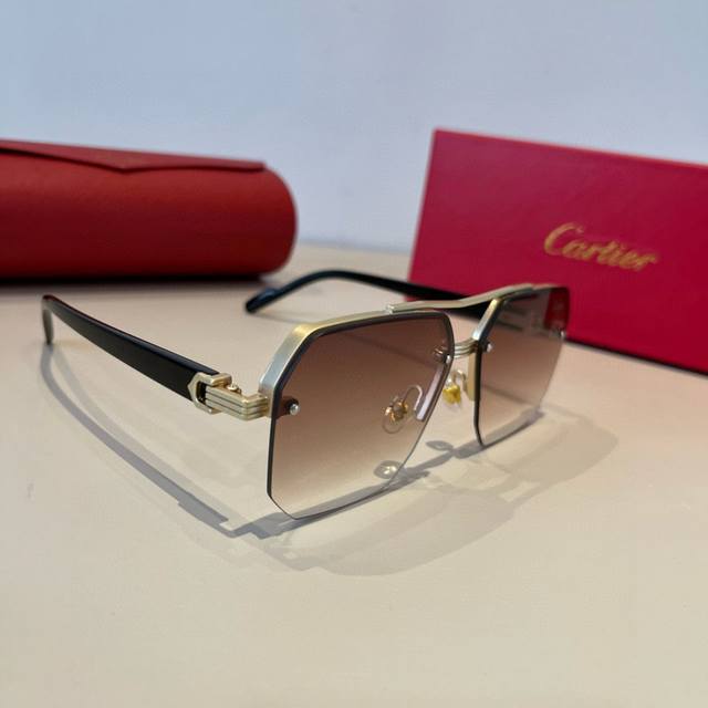 Cartie* Exquisite Cartie Sunglasses, made of metal, PC, with ten frameless, ultr