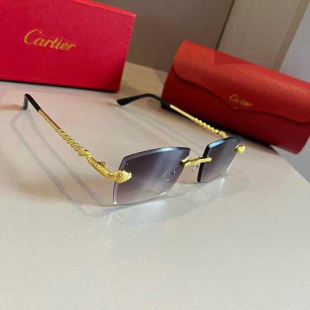 Cartie* Exquisite Cartie Sunglasses, made of metal, PC, with ten frameless, ultr