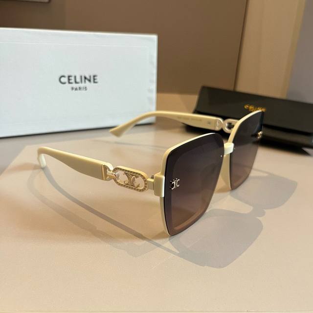 Celine's new Arc de Triomphe sunglasses with thick metal temples exude a retro v