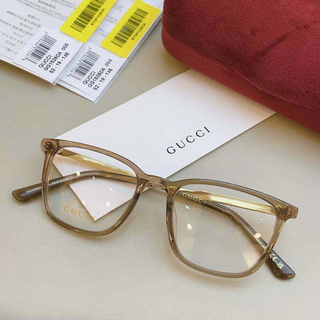 Gucc* Gucci new eyeglass frame, Gg1526Oa, Size: 52