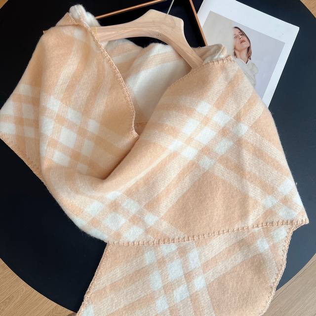New Arrival! Burberry Unisex B-Knight Check Reversible Hooded Scarf. This is tru