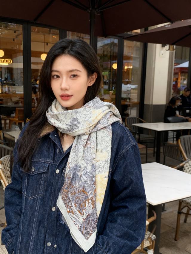 Highly Recommended 140cm Top-Grade Velvet Double-Sided Two-Color Shawl: Back to