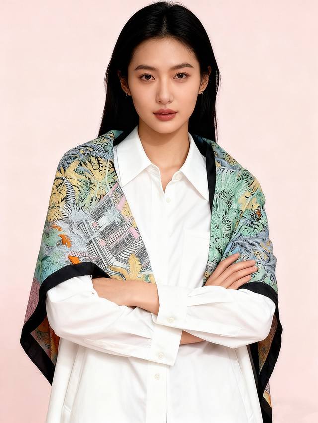 Highly Recommended 140cm Top-Grade Velvet Double-Sided Two-Color Shawl: Back to