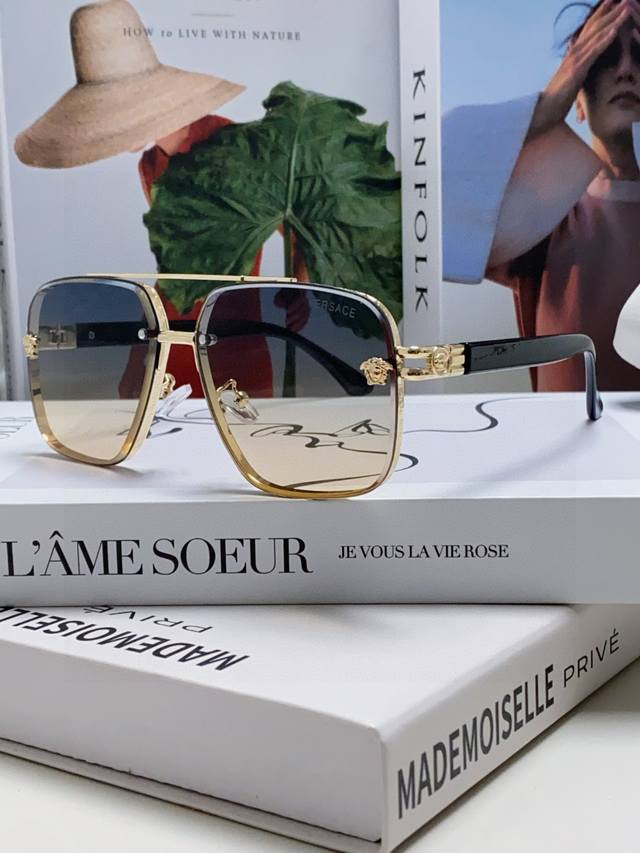 Versace European and American style fashion sunglasses, men's polarized sunglass