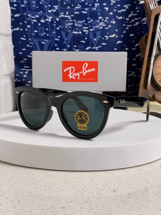 Ray-Ban 2025 New King Series Sunglasses Acetate Glass Lens Glasses Black Unisex