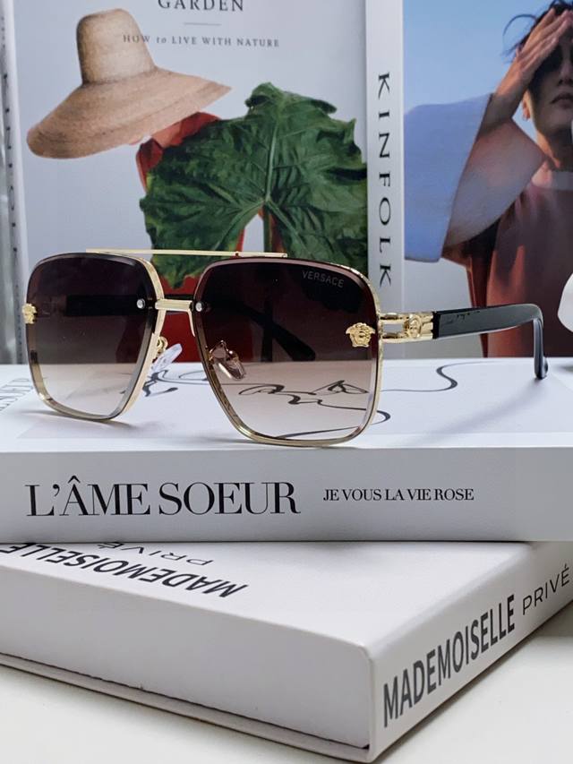 Versace European and American style fashion sunglasses, men's polarized sunglass