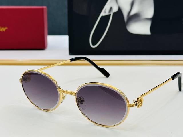 Original Cartier sunglasses Ct0628S Size: 57 (19-145) Exquisite electroplating p