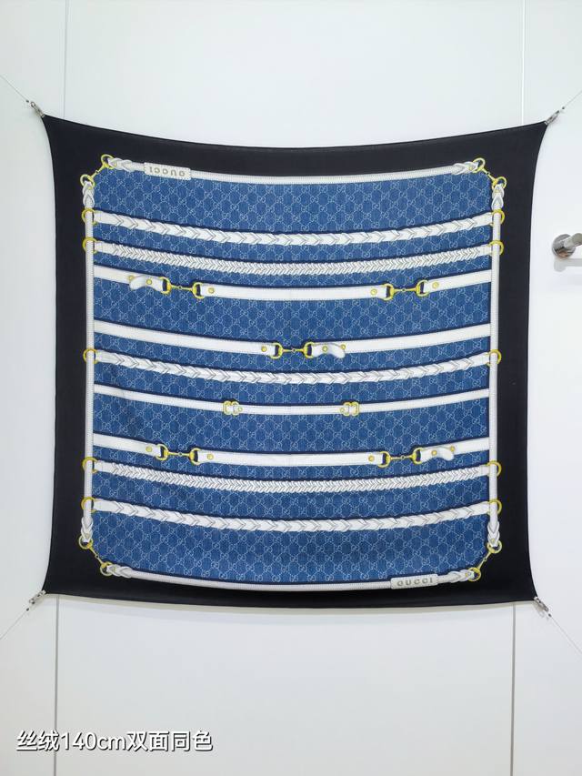 Rgc2525 Double-sided same color 140X140Cm 70% cashmere 30% silk Gucci Ddd