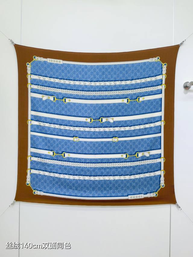 Rgc2525 Double-sided same color 140X140Cm 70% cashmere 30% silk Gucci Ddd