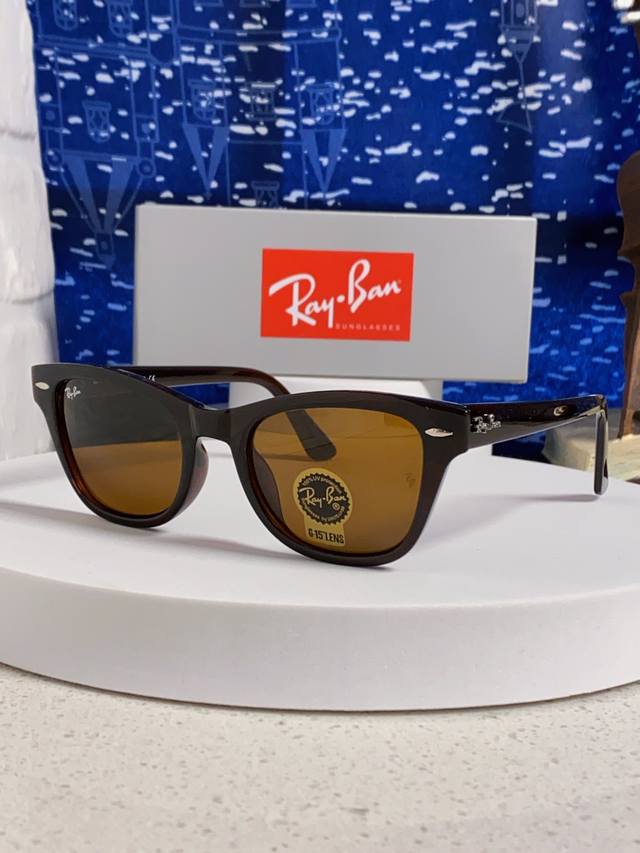 Ray-Ban 2025 New Tempered Glass Sunglasses Men's Large Frame Sunglasses Sunshade