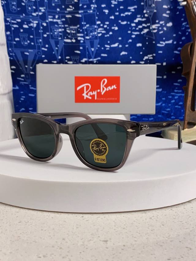 Ray-Ban 2025 New Tempered Glass Sunglasses Men's Large Frame Sunglasses Sunshade