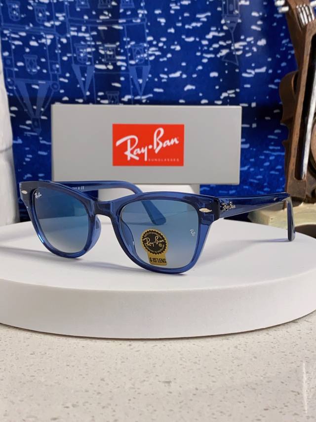 Ray-Ban 2025 New Tempered Glass Sunglasses Men's Large Frame Sunglasses Sunshade