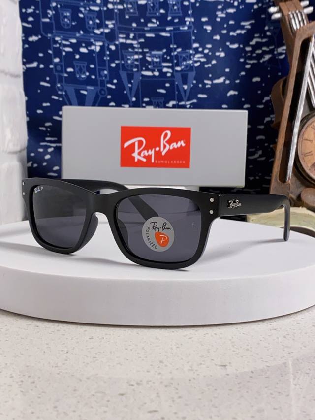 Ray-Ban Polarized Lens Boyfriend Series Square Unisex Sunglasses Rb2283 Size: 55
