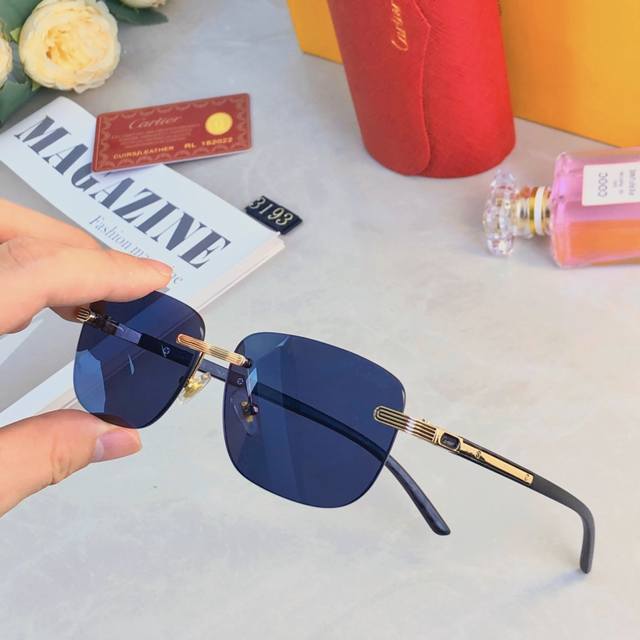 Cartie* Frameless Beveled European and American Style Sunglasses for Women, 2025