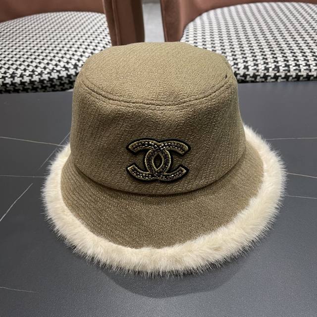 Chanel New Korean Style Plush Fisherman Hat for Women, Autumn and Winter Versati