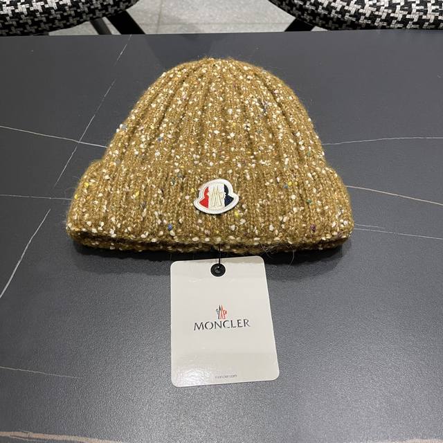 Moncler Japanese Style Dotted Wool Hat for Women, Autumn/Winter New Style, Warm