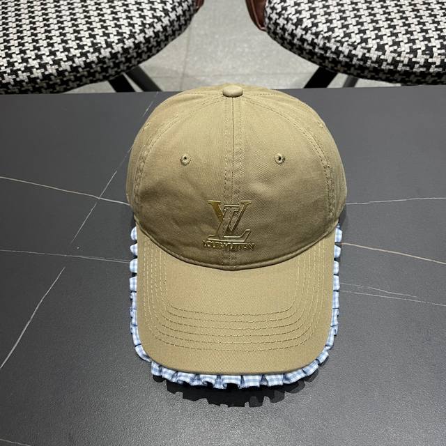 Louis Vuitton Korean Style Lace Baseball Cap for Women, Spring/Summer, Wide Brim