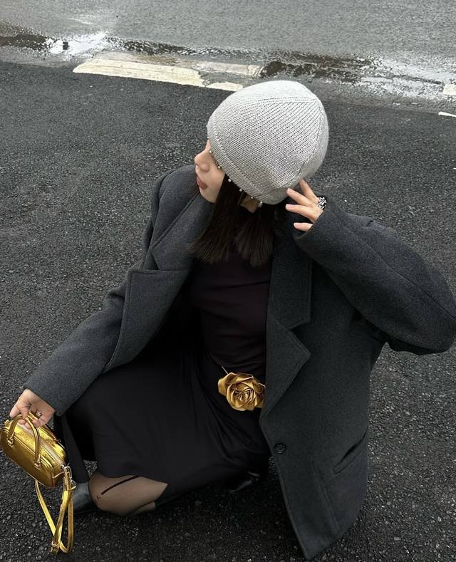 Chanel new knitted fisherman's hat, head circumference 57cm Ddd