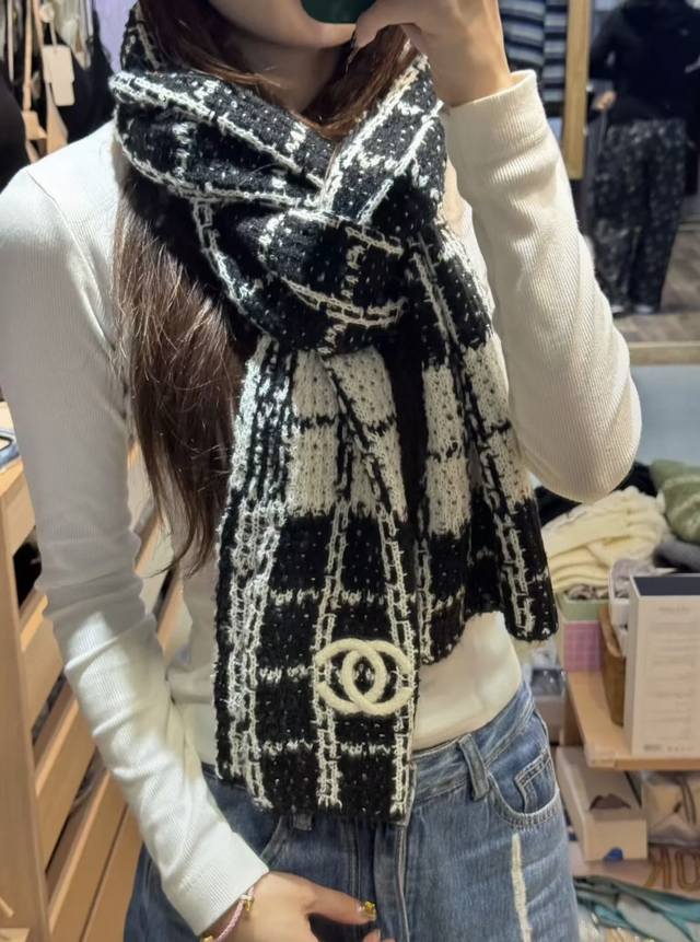 Chanel Knitted Scarf Ddd