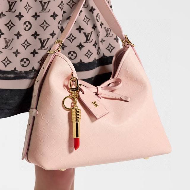 Louis Vuitton (LV) Lipstick Bag Charm, LV Keychain, Bag Pendant, Accessory. The