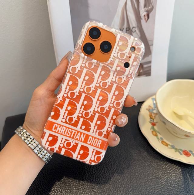 Starry Orange Series Dior Phone Case Model: To avoid model error, please check t