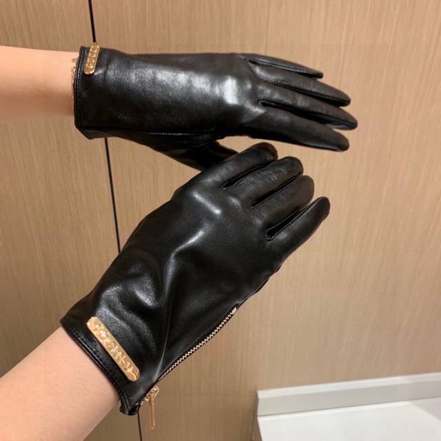2025 New Exclusive First Release Touchscreen Gloves Gucci New U-Open Bow High-En