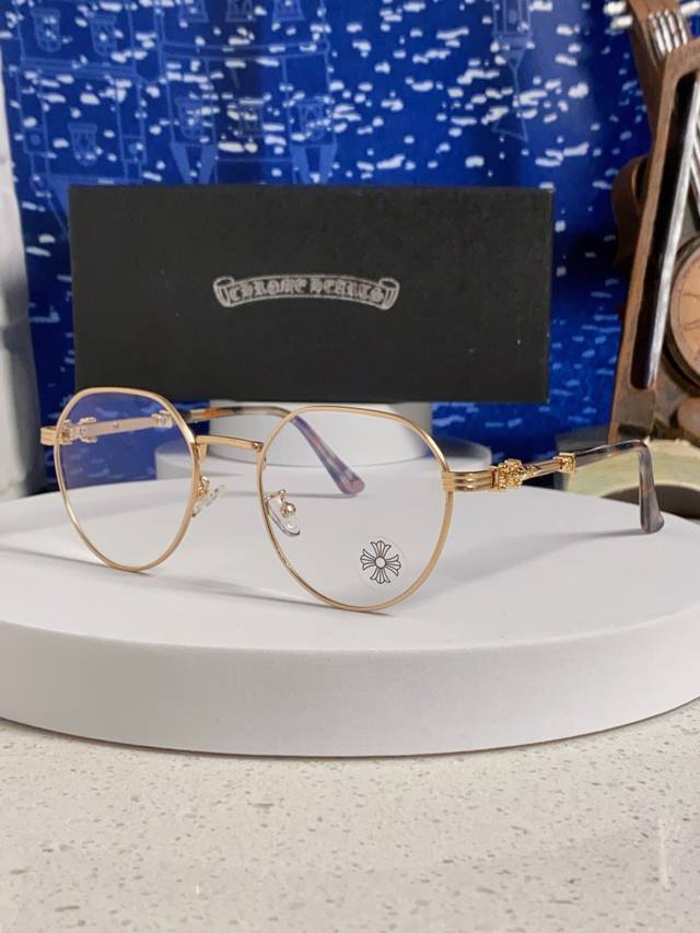 Chrome Hearts 2025 New Retro Style Eyeglasses Frames for Men and Women, Korean S