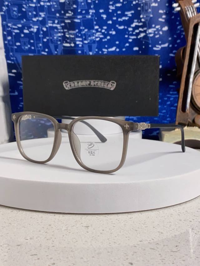 Chrome Hearts 2025 Korean Style Black Frame Anti-Blue Light Glasses for Men and