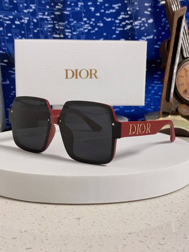 Dior 2025 New Korean Style Popular Square Large Frame Sunglasses for Men and Wom