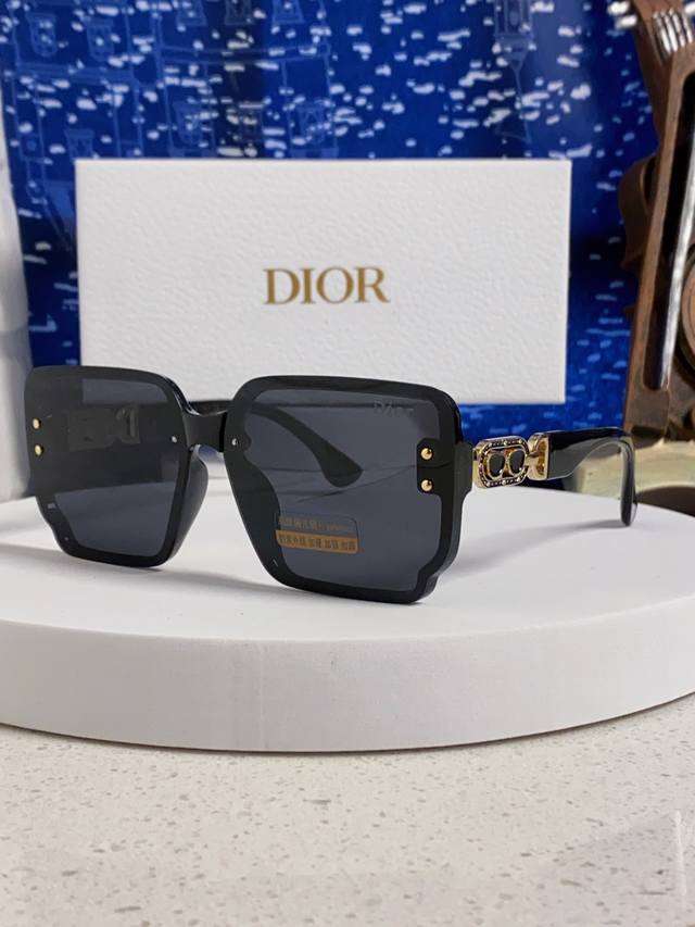 Dior 2025 New Style Sunglasses for Men and Women, Summer Luxury, Large Face Fash