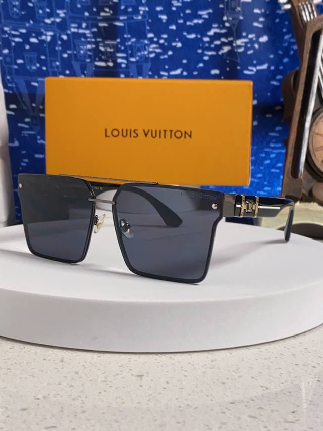 Louis Vuitton 2025 New Lv High-end Frameless Sunglasses Women's Trendy European